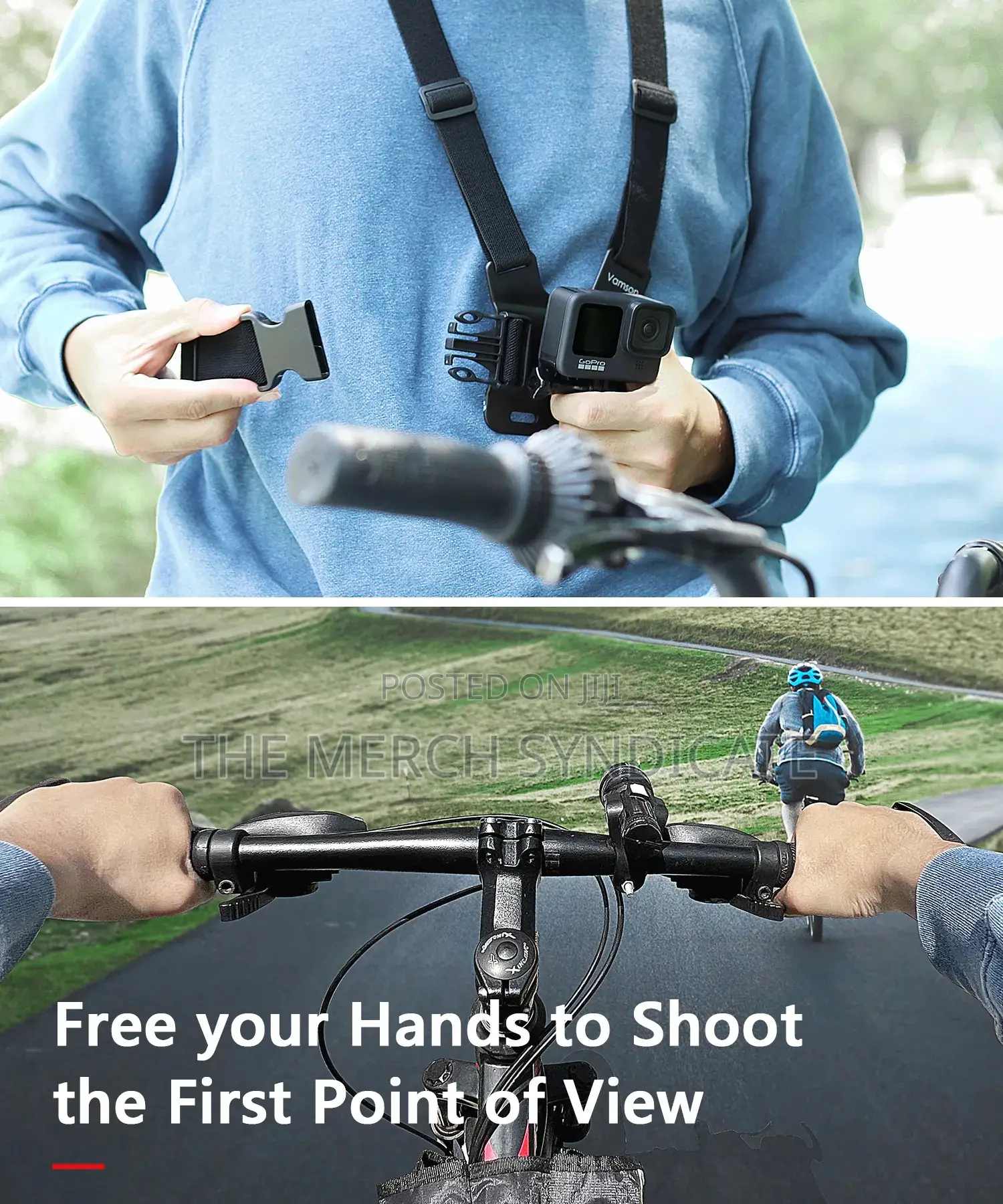 7in1 Handsfree Pov Vlog Sports Chest Mount Holder For Phones Cameras