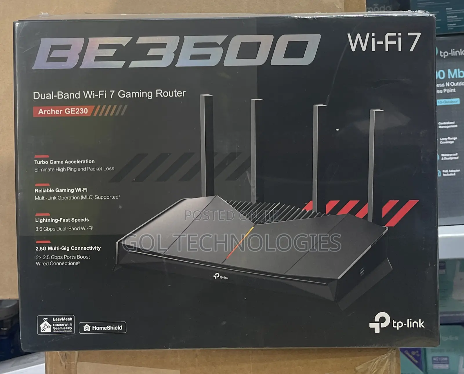 Tp Link Dual-Band Wi-Fi 7 Gaming Router Archer Ge230 Be3600