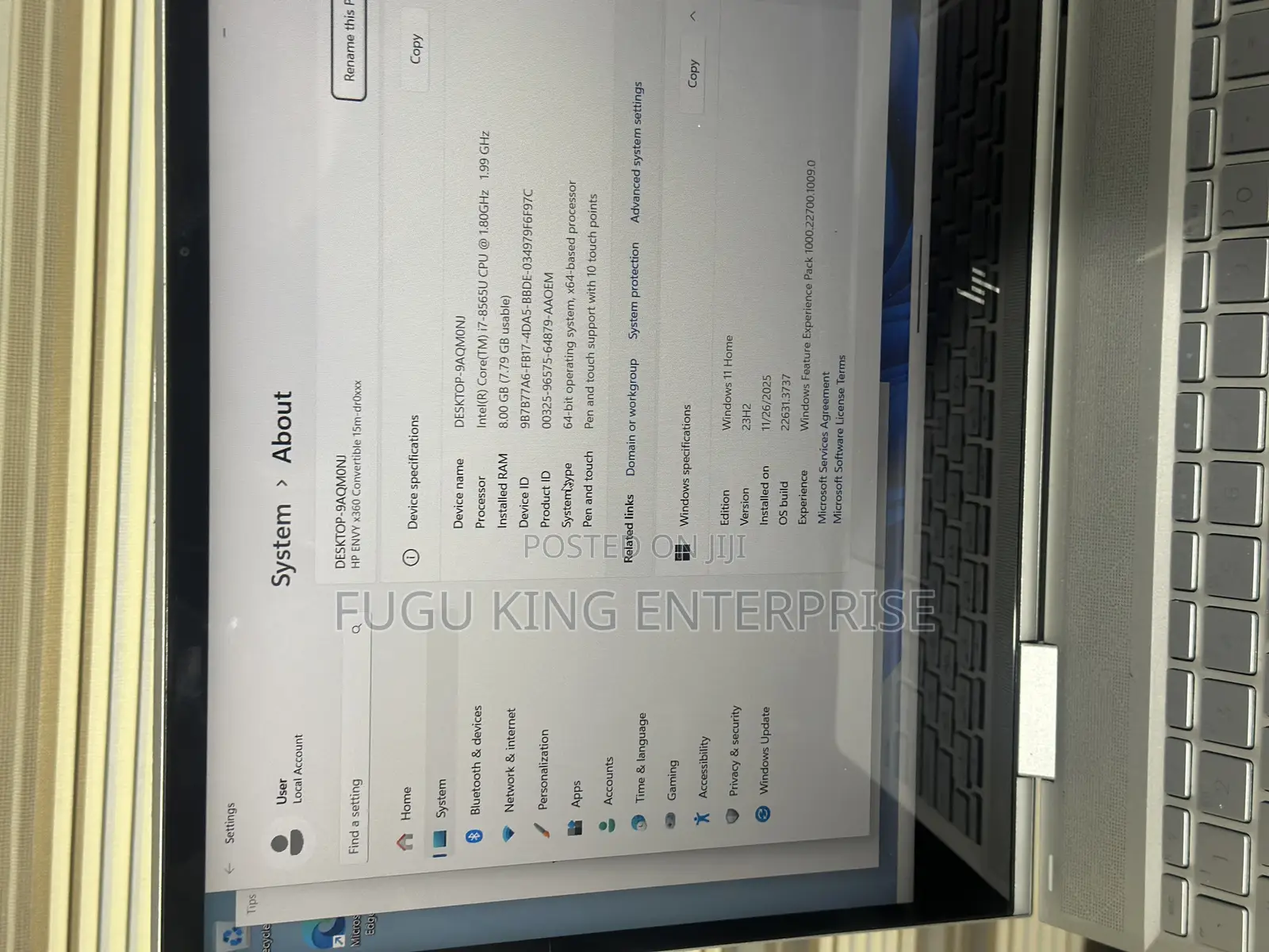 Laptop HP 15 8GB Intel Core I7 SSD 512GB