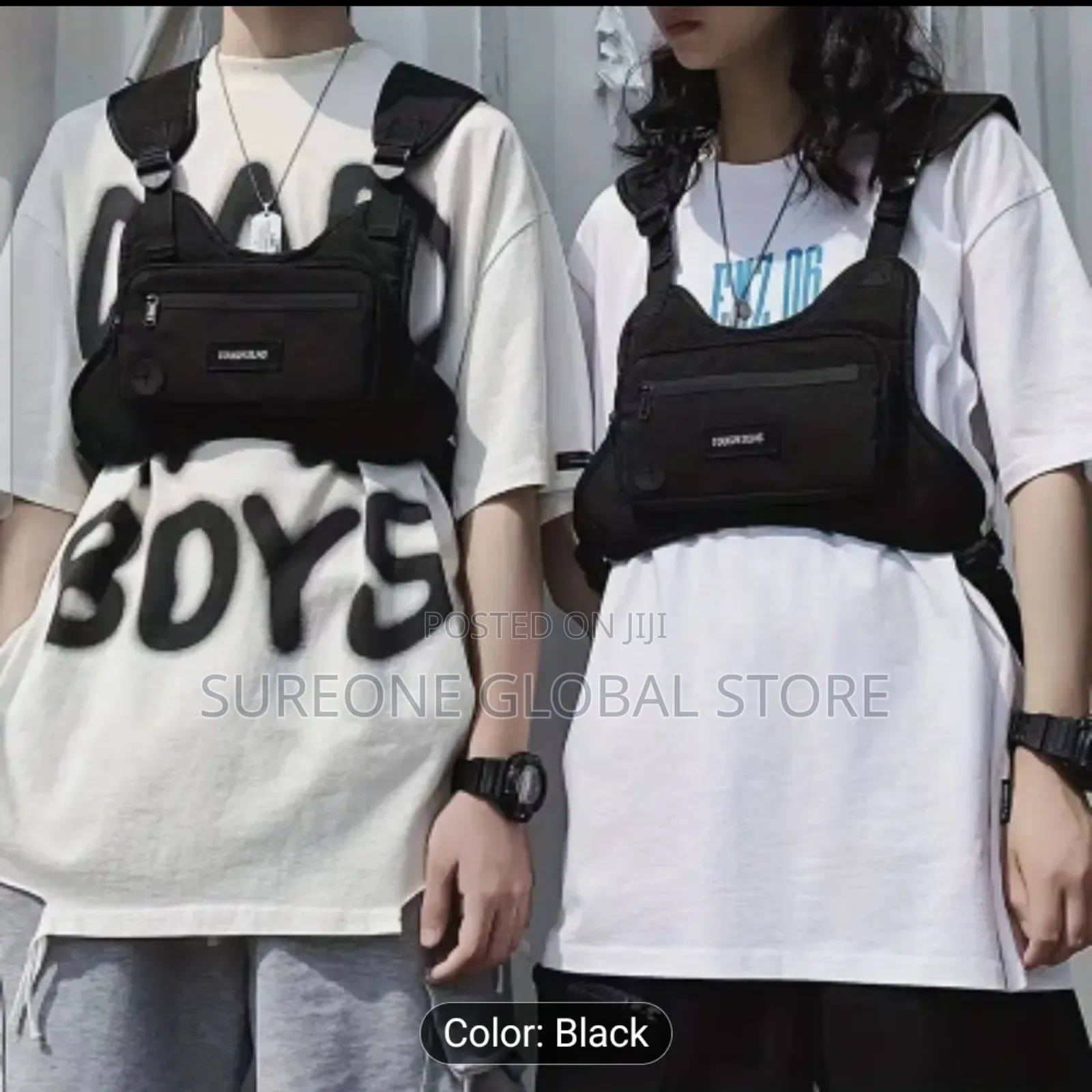 Street Style Vest Bag for Men and Women