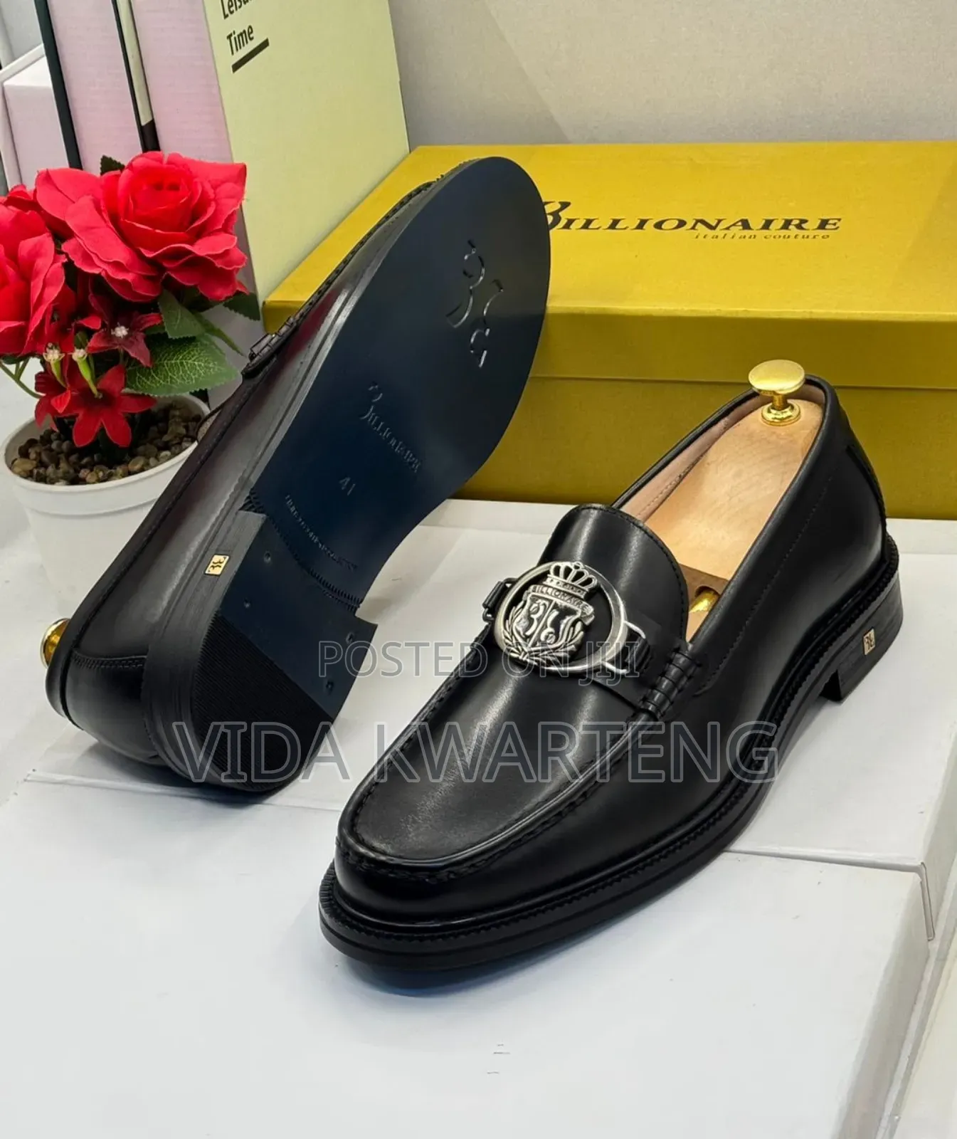 High Quality Billionaire Black Shoe