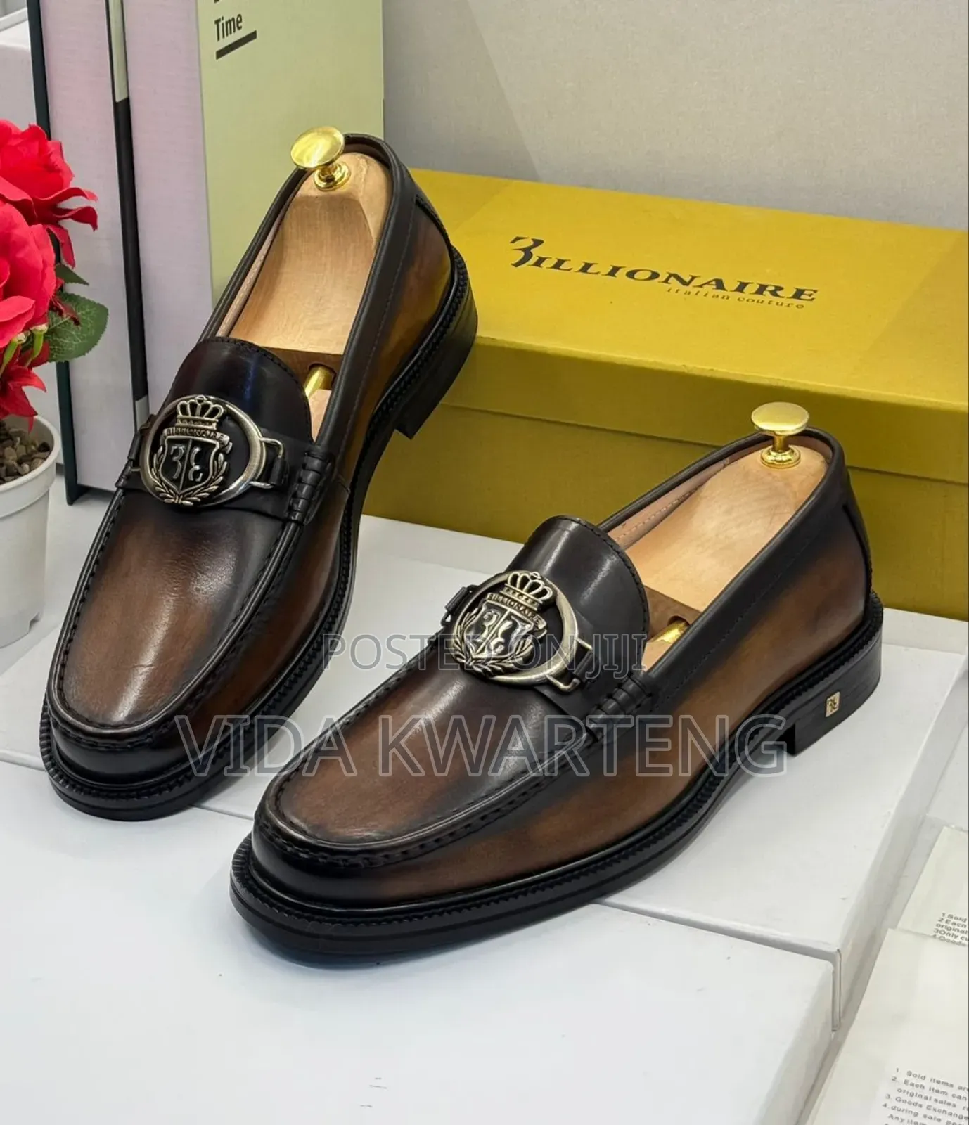 High Quality Billionaire Coffee Brown Shoe