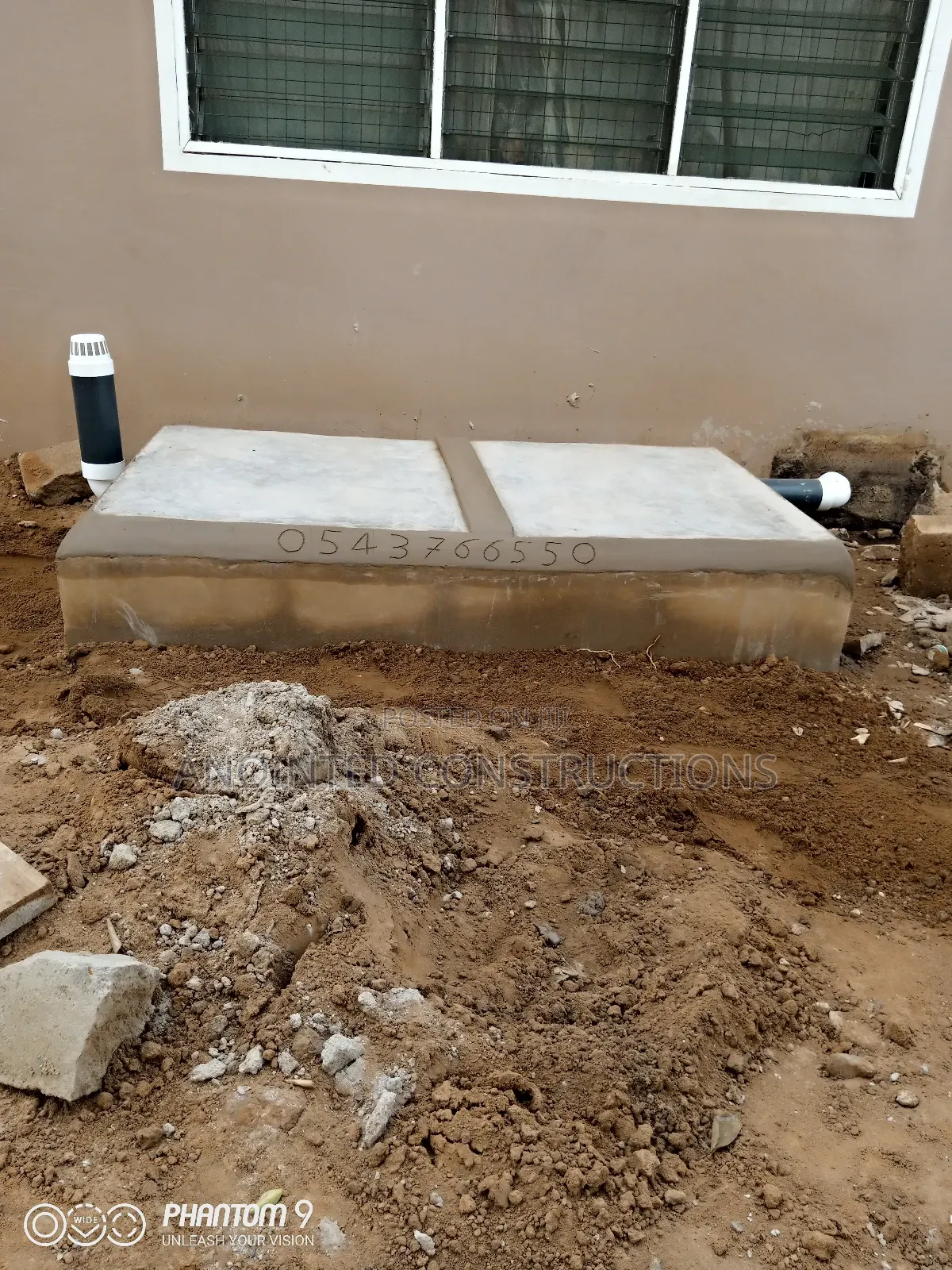 Bio-Digester Toilet Construction