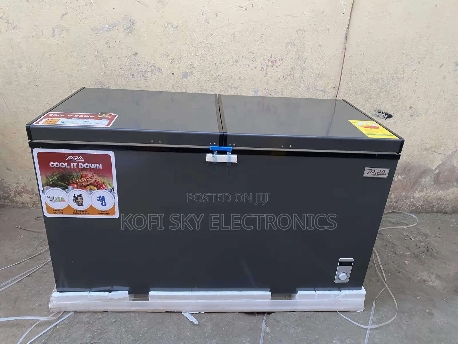 Safest Zara 450litres Doubledoor Chest Freezer Zara 650fl-Add