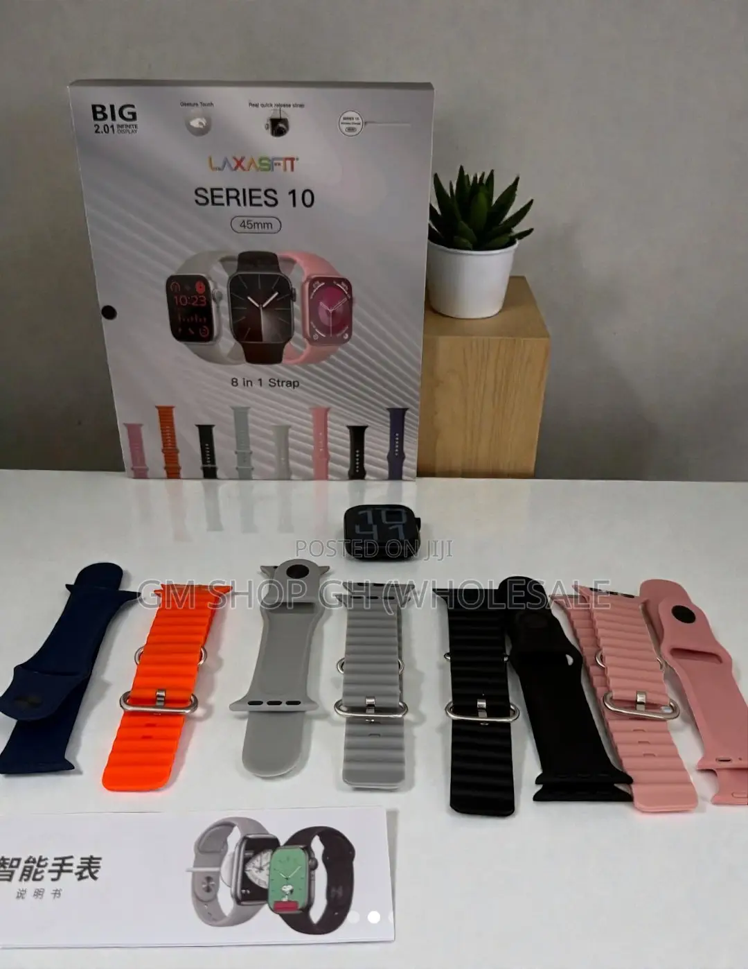 Laxasfit Series 10 Smart Watch With 8 Straps