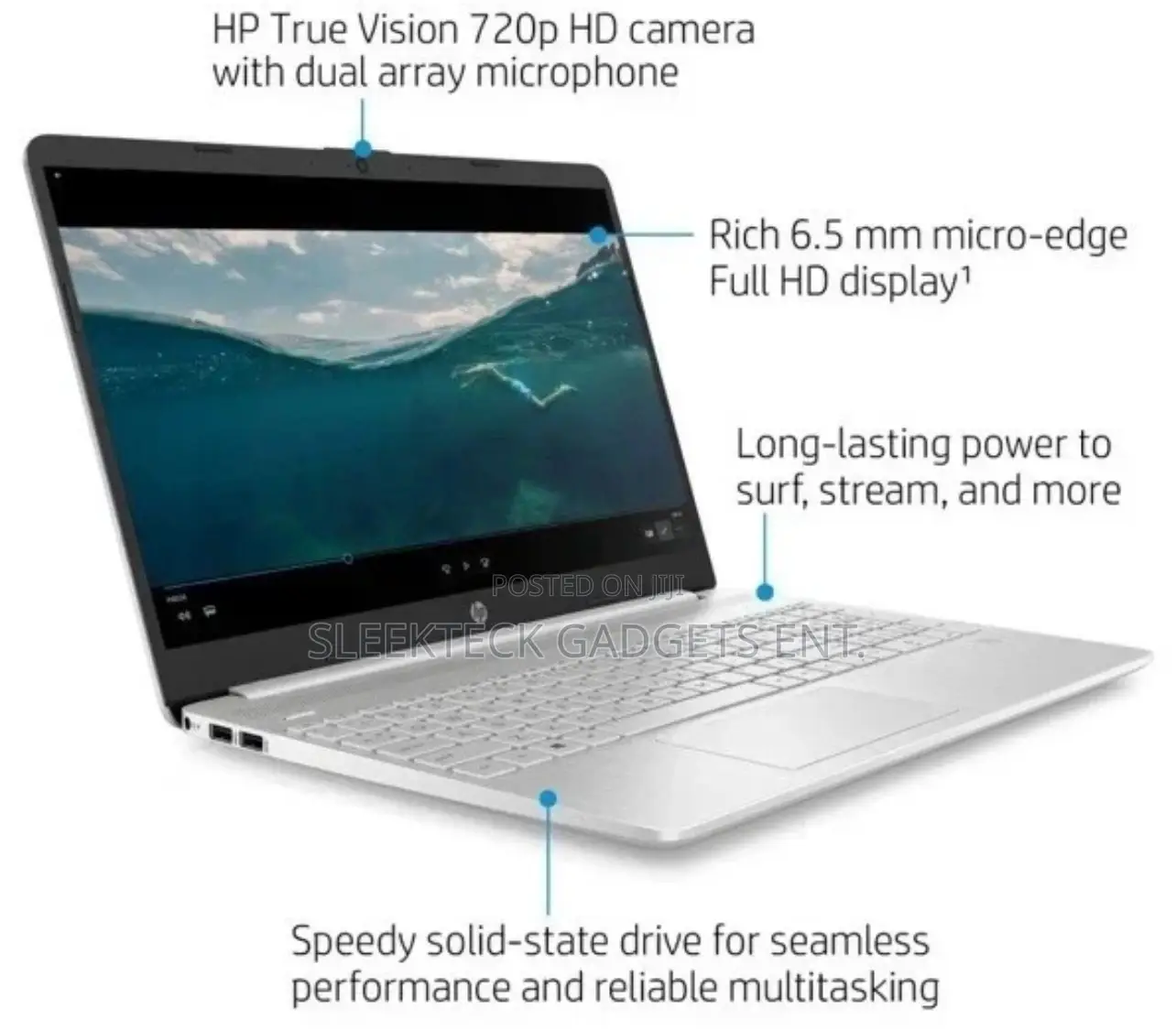 New Laptop HP Pavilion 15 8GB Intel Core i7 SSD 512GB
