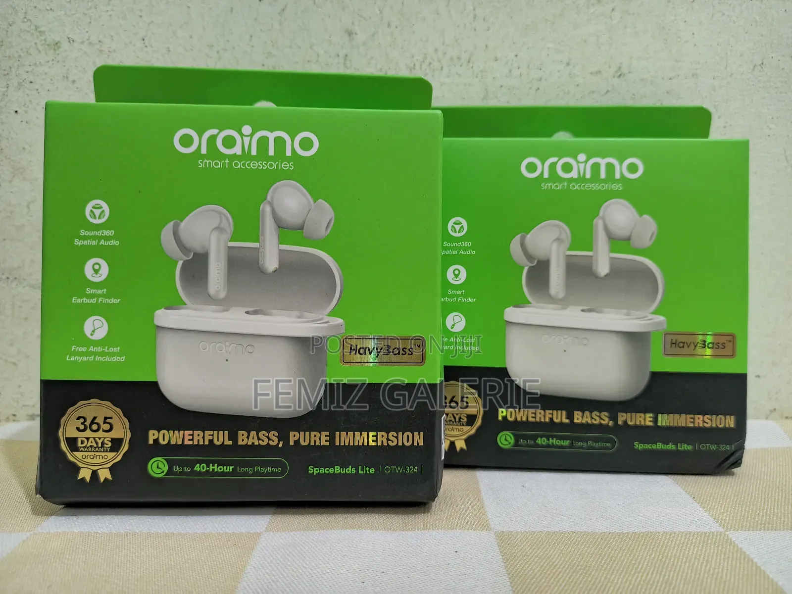 Oraimo Spacebuds Lite Sound360 Anti-Lost True Wireless Earbuds