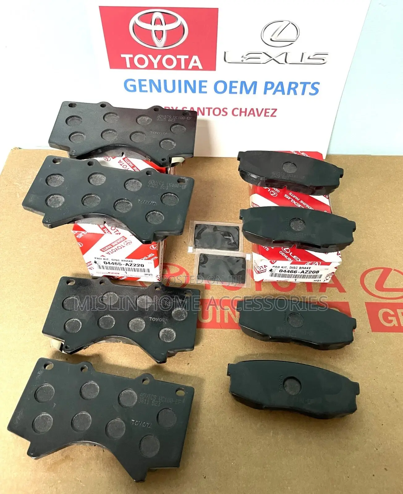 Toyota Front Rear Disk Brake Pad Set Genuine Oem Part