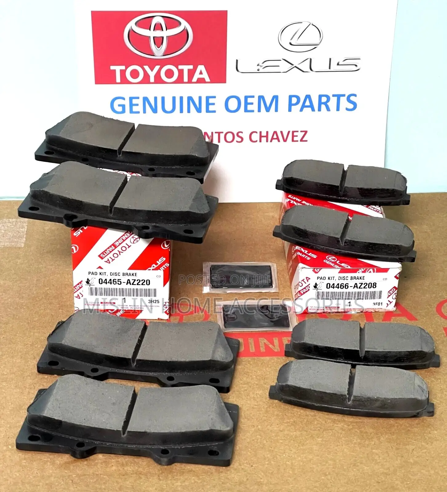 Toyota Front Rear Disk Brake Pad Set Genuine Oem Part