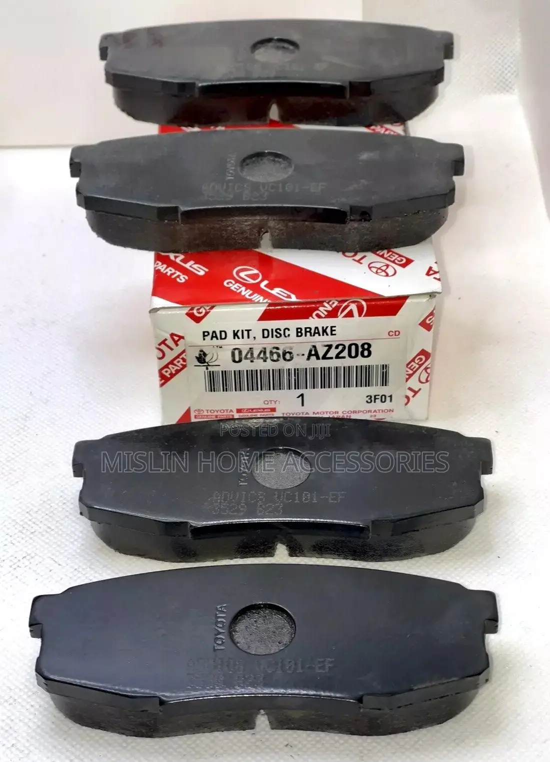 Toyota Front Rear Disk Brake Pad Set Genuine Oem Part