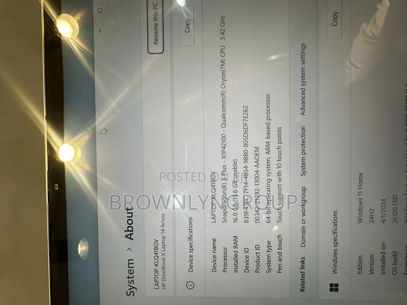New HP OmniBook X Laptop 14-Fe0097nr 16GB Qualcomm Snapdragon X Plus