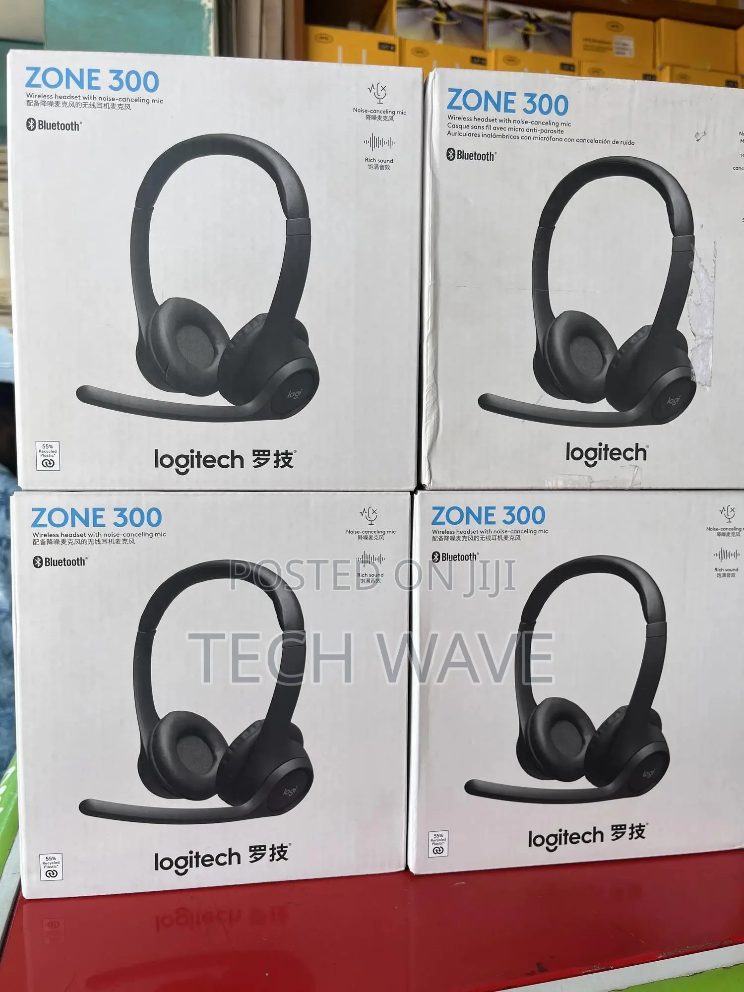 Logitech Zone 300 Wireless Headset With Microphone