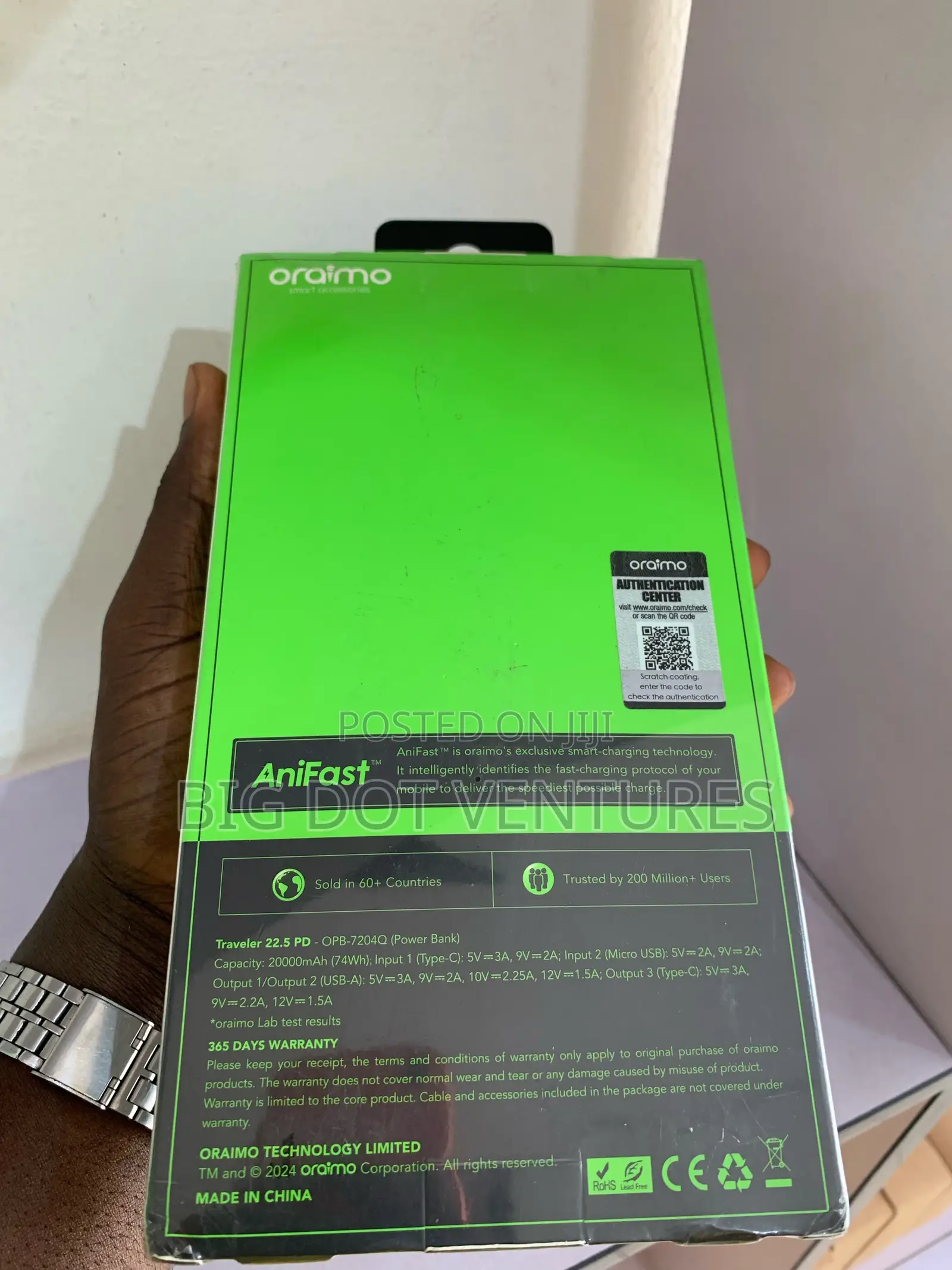 Oraimo Powerbank 20000mah