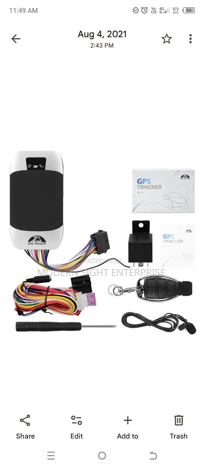 GPS Tracker for Cars and Motorcycles