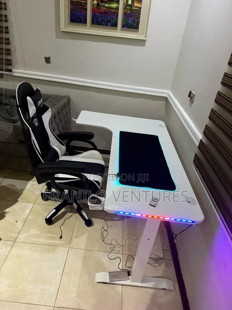 L- Shaped RGB Gaming/Computer Desk