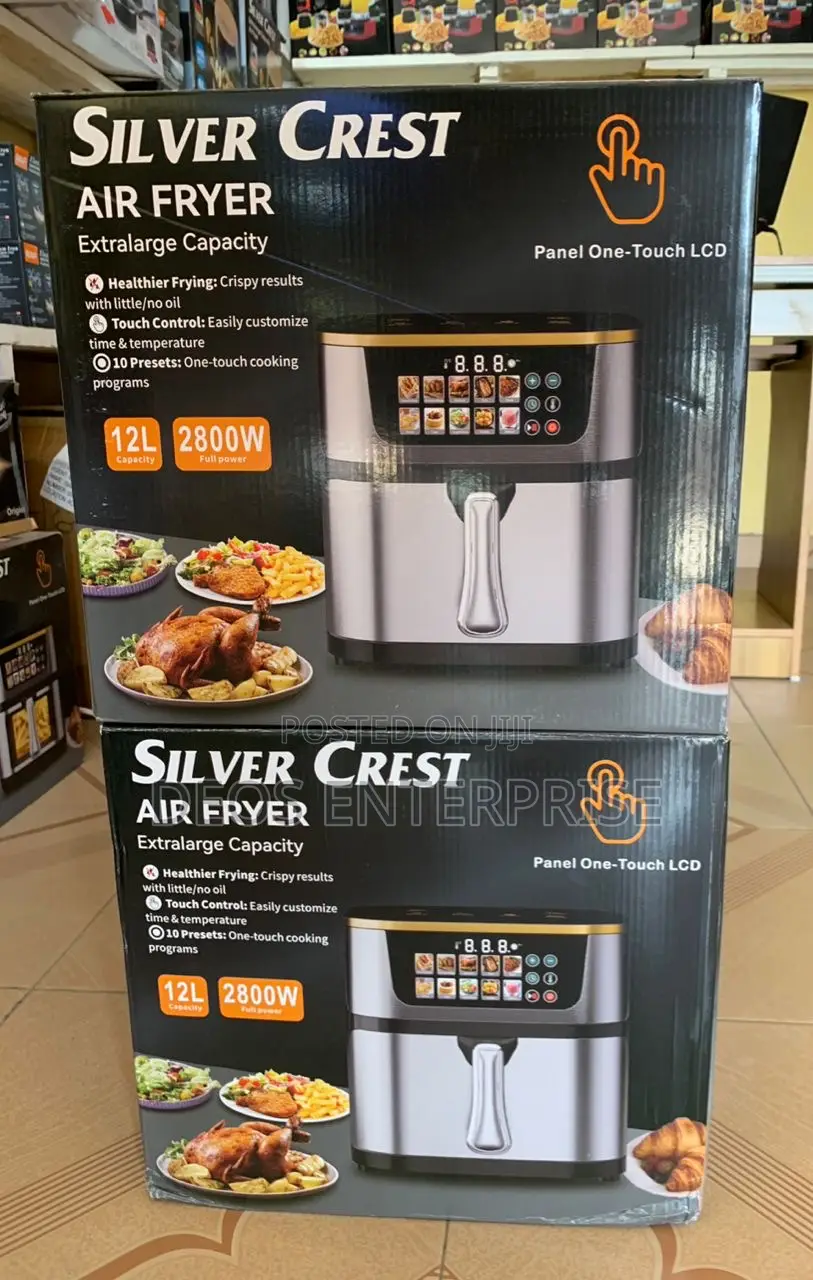 12l Silver Crest Air Fryer With Touch Screen