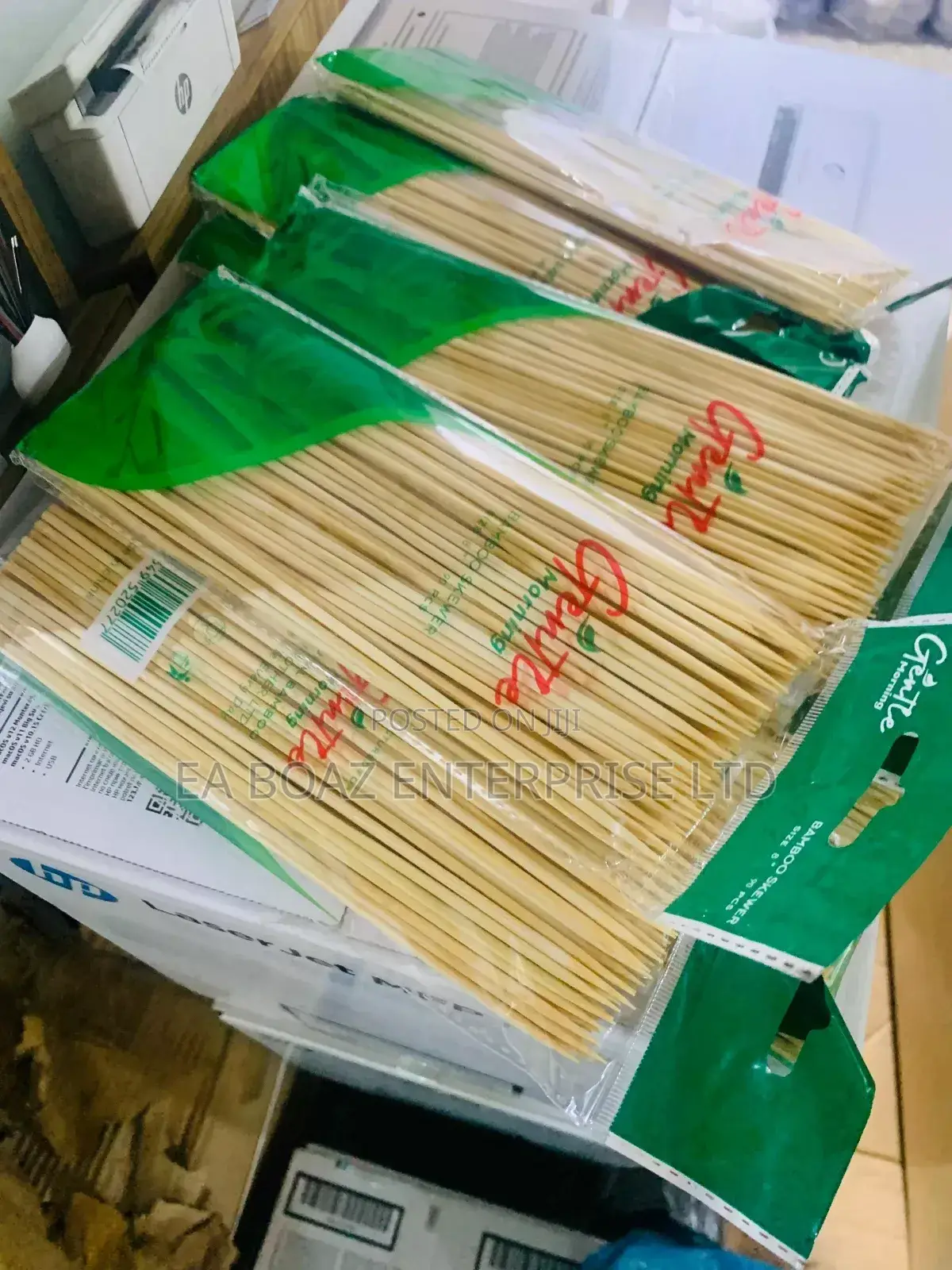 Kibab Sticks Bamboo Sticks Gentle Morning Size 8 Long , 100pack (Box)