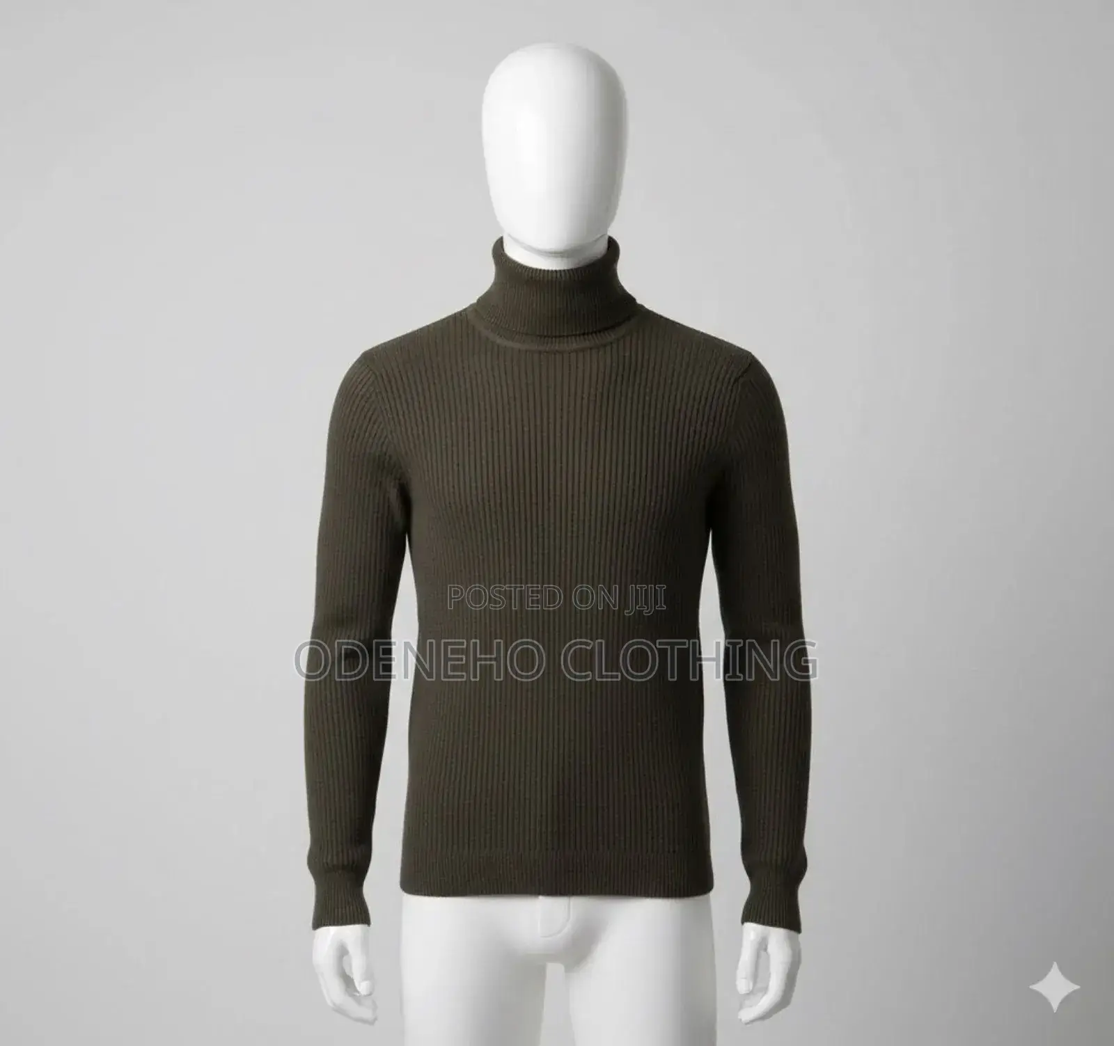 Wine And Army Green Turtle Neck For Unisex