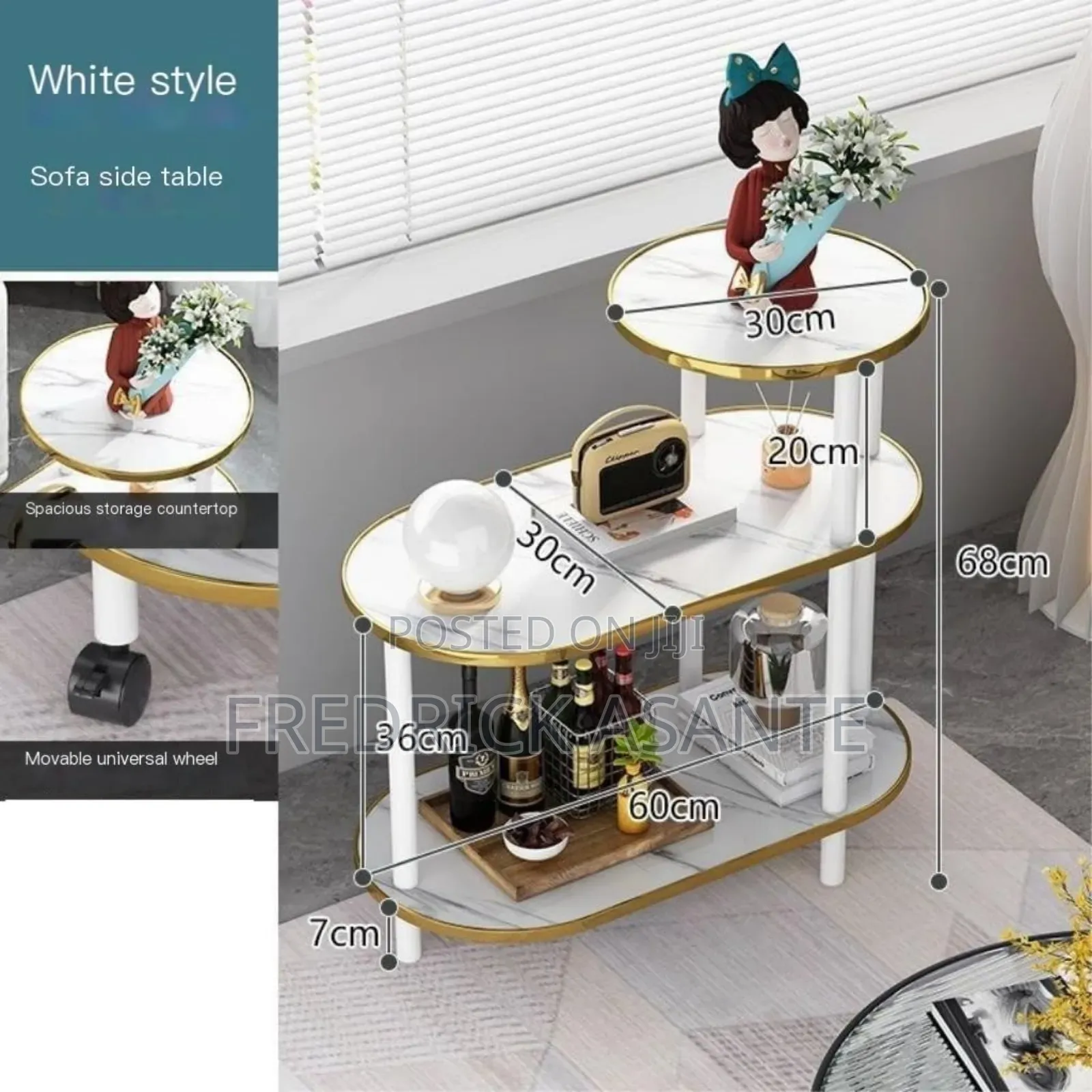 Stylish Movable Multi - Layer Side Table