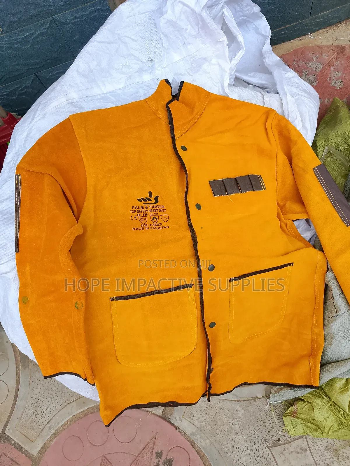 Leather Welding Jacket<>Top & Down.(Quality Leather)