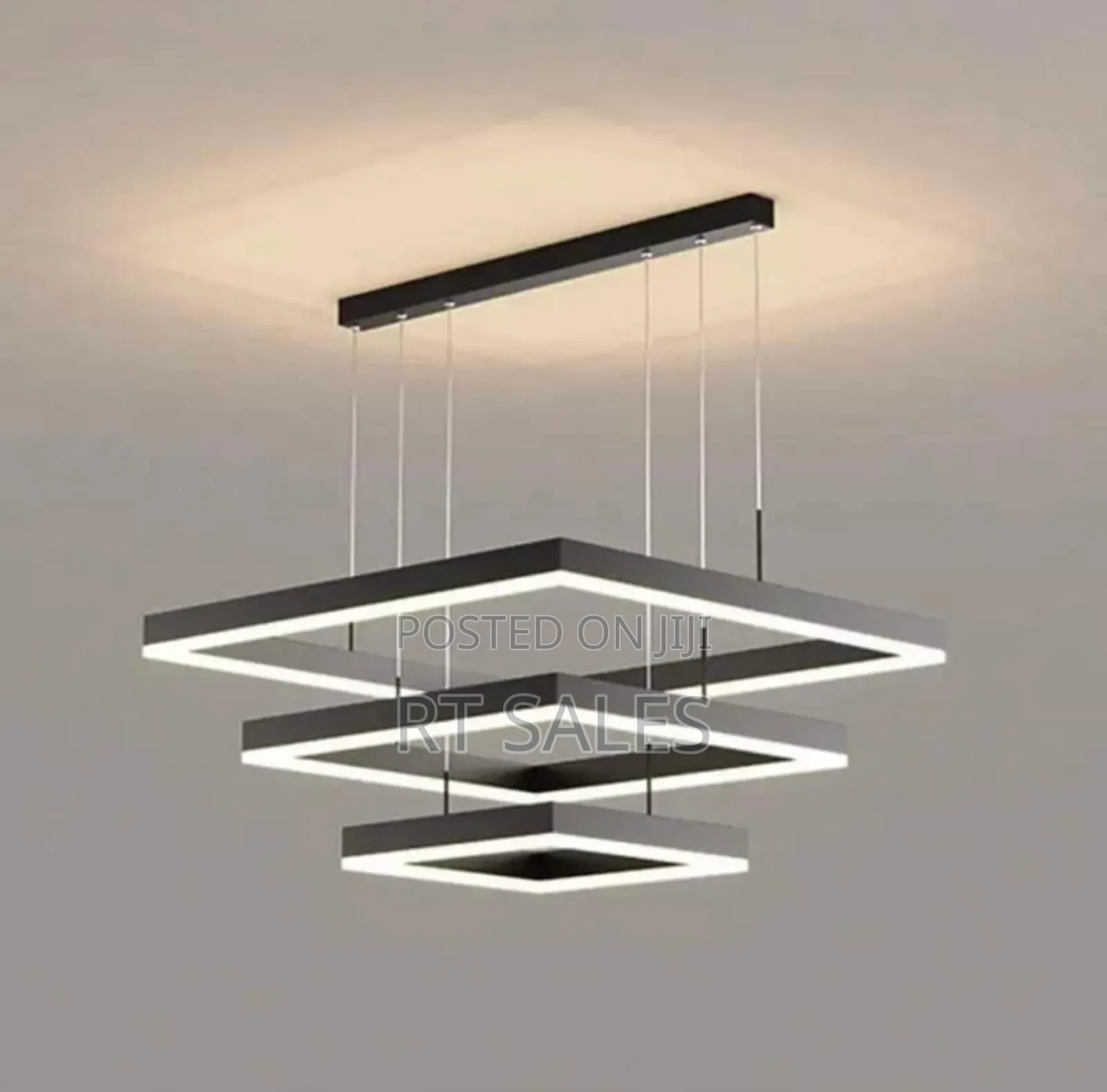 3 in 1 Luxurious Black Dining Hall Light