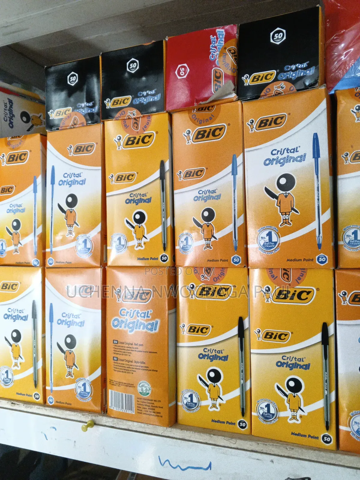 Bic Pen Blue Black Red