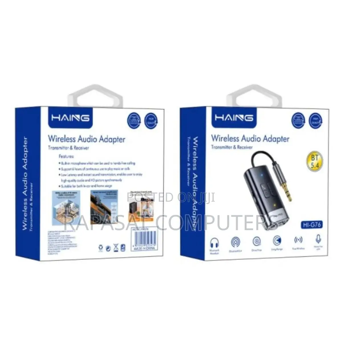 Haing Hi-G76 Bt5.4 Wireless Bluetooth Audio Adapter