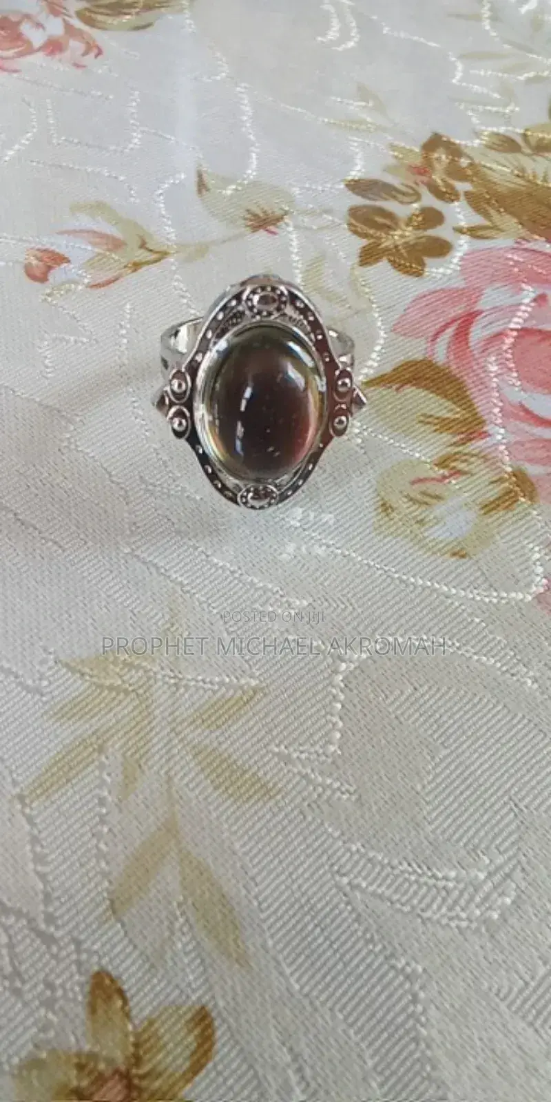 Clear Quartz Ring / Crystal Dome Ring