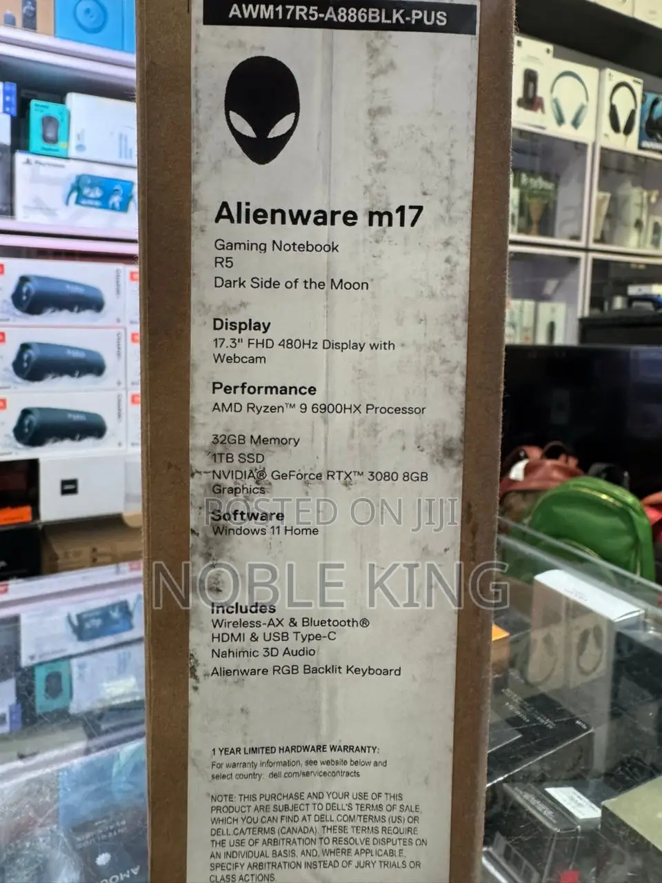 New Laptop Dell Alienware M17 R5 32GB AMD Ryzen 9 SSD 1T