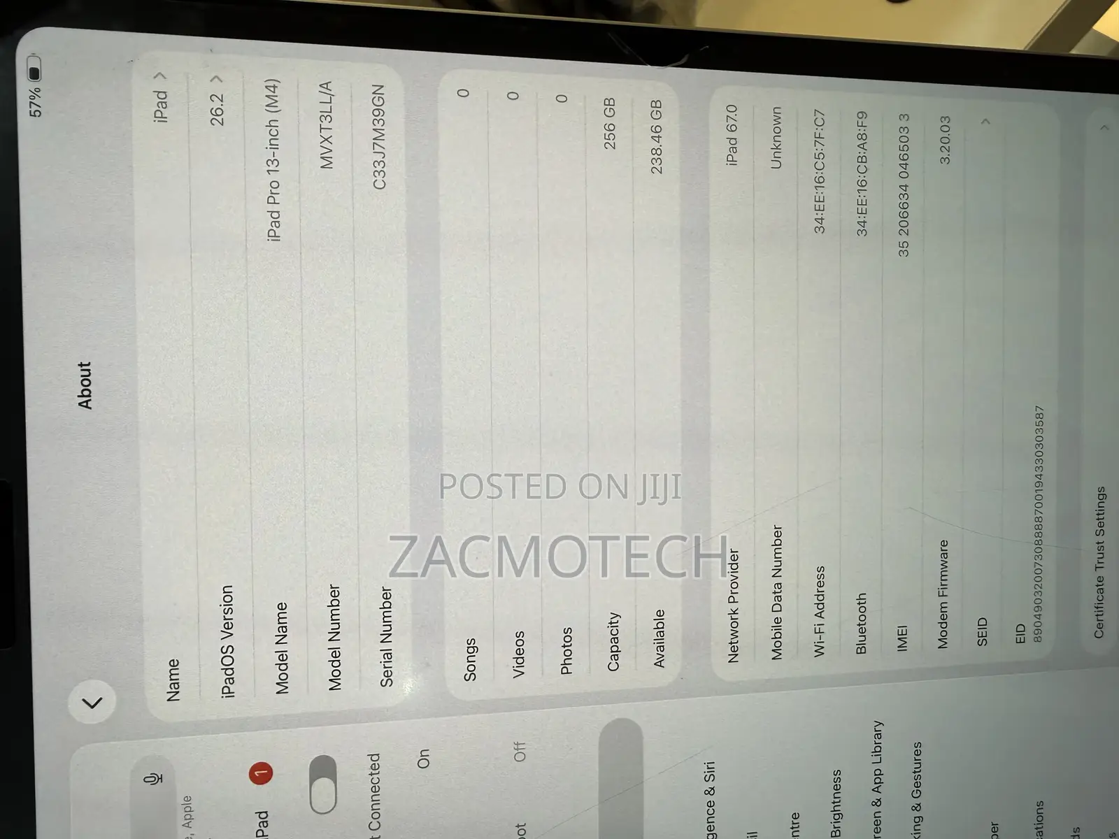 Apple iPad Pro 256 GB Silver