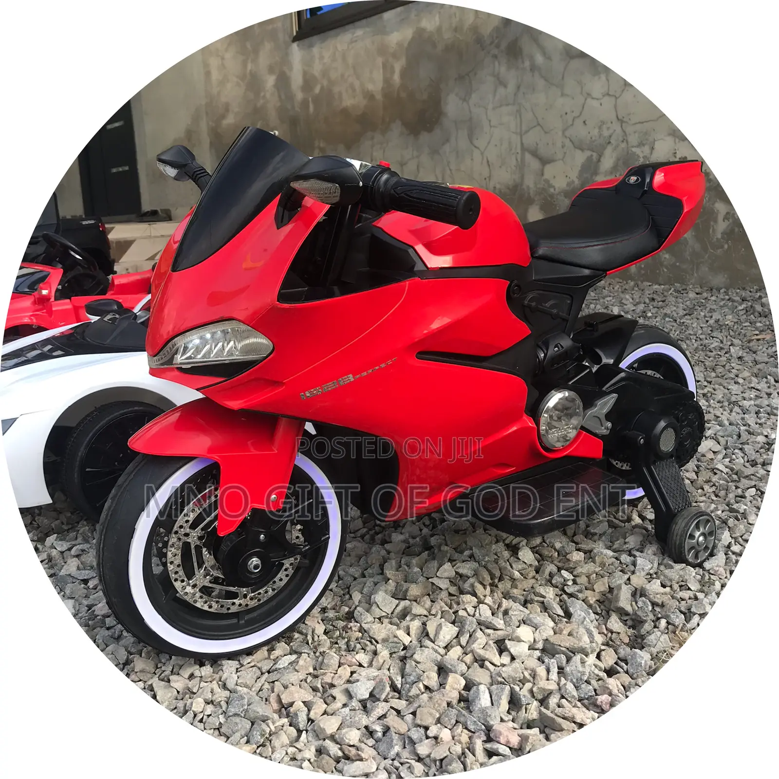 Electric Motorcycle 12 Volts Red for Children