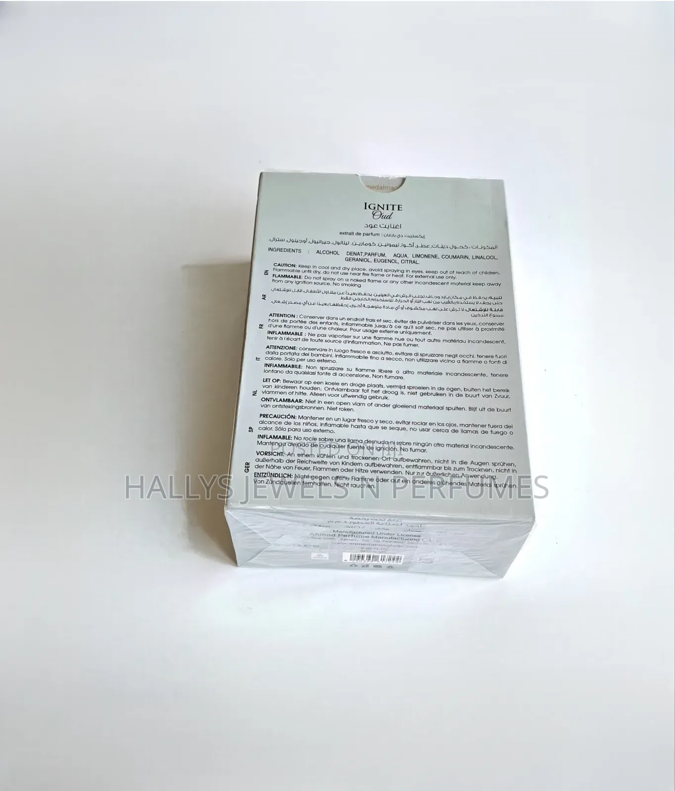 Ignite Oud Perfume by Ahmed Al Maghribi, 60ml, Unisex