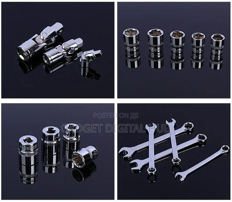 121pcs Ratchet and Socket Combination Tool Set (Black Box)