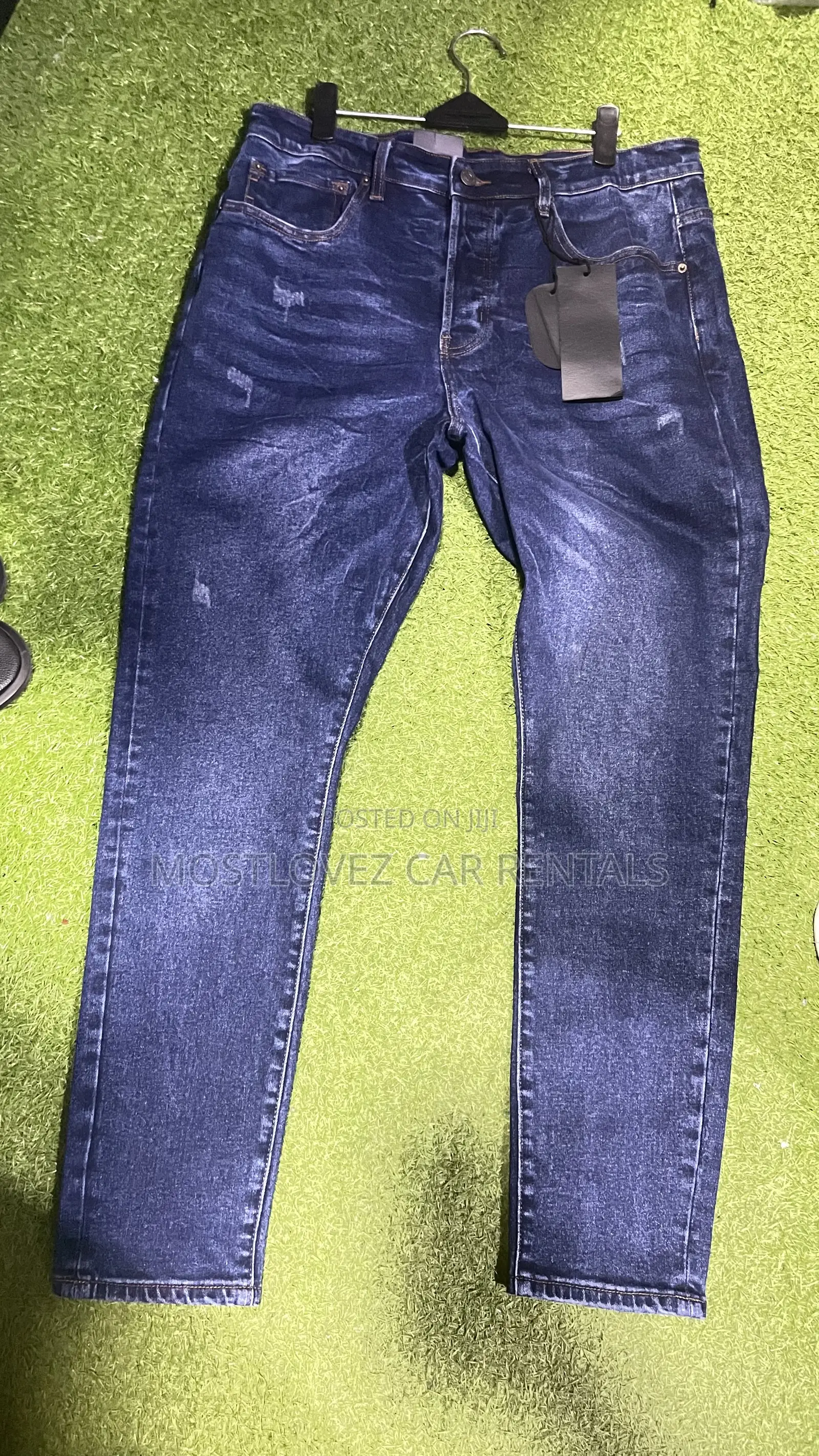 Plain Blue Jeans Trousers For Sale