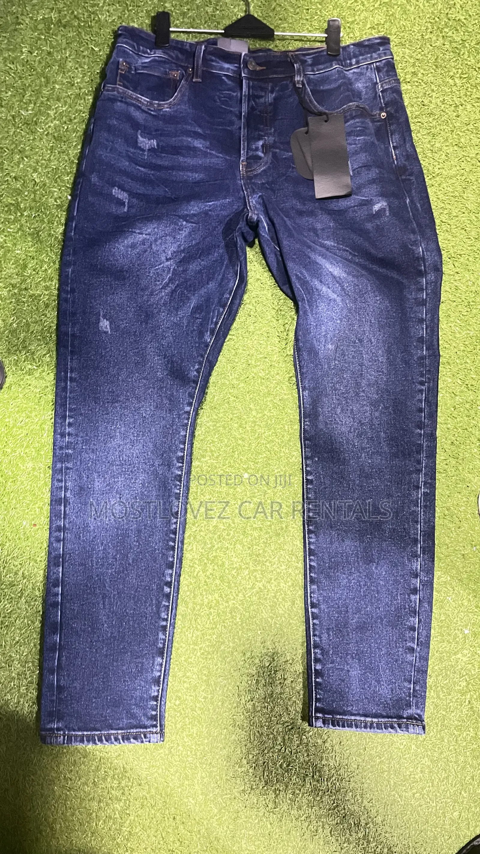Plain Blue Jeans Trousers For Sale