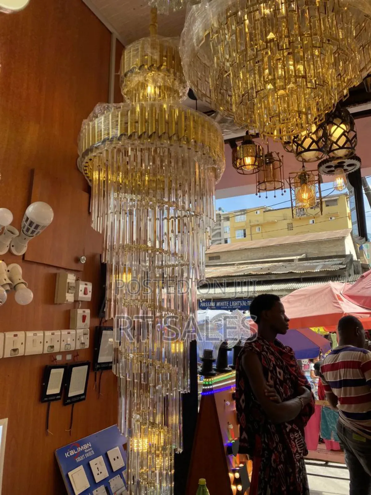 Luxurious Crystal Long Chandelier Light