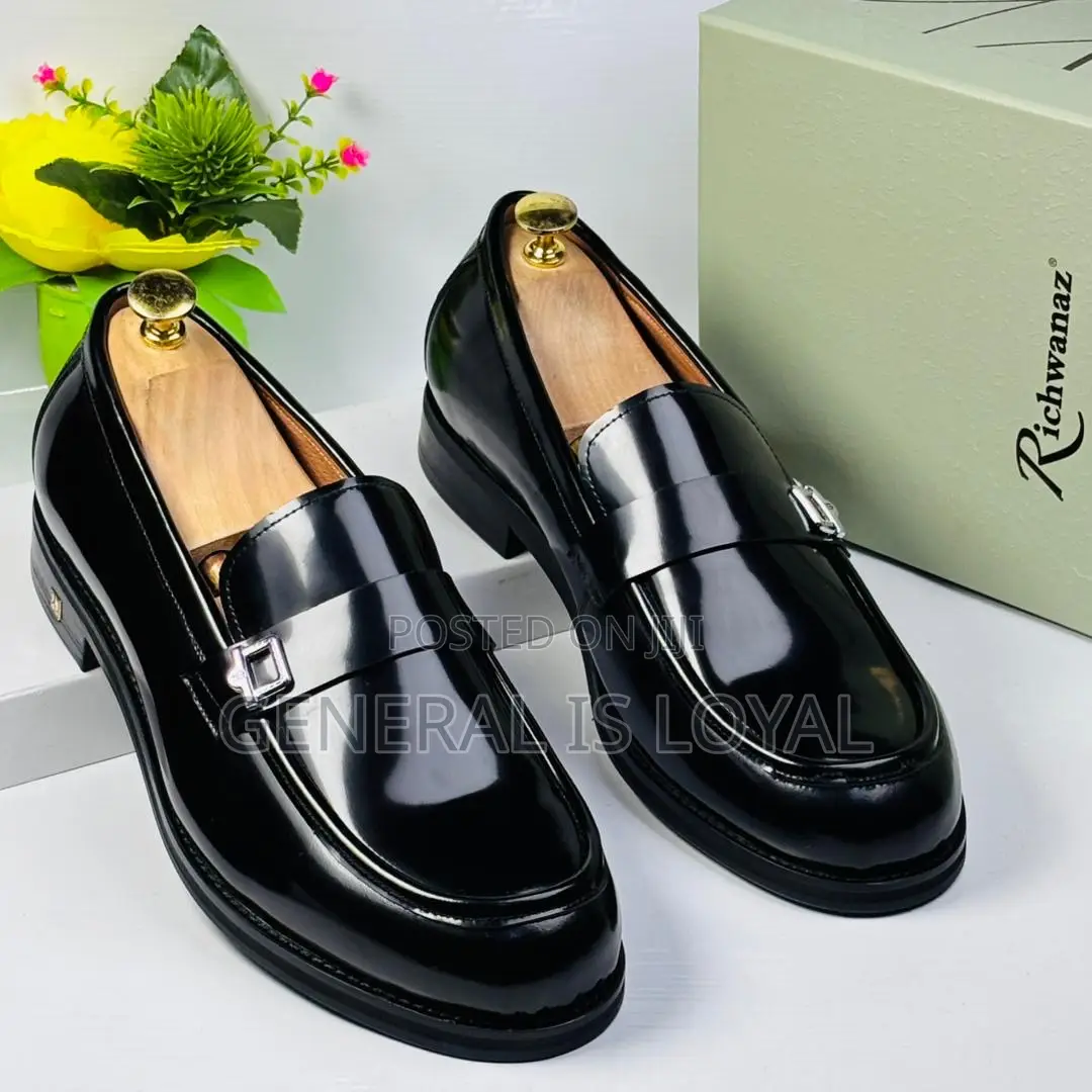 Richwanz Black Mirror Loafers Shoe