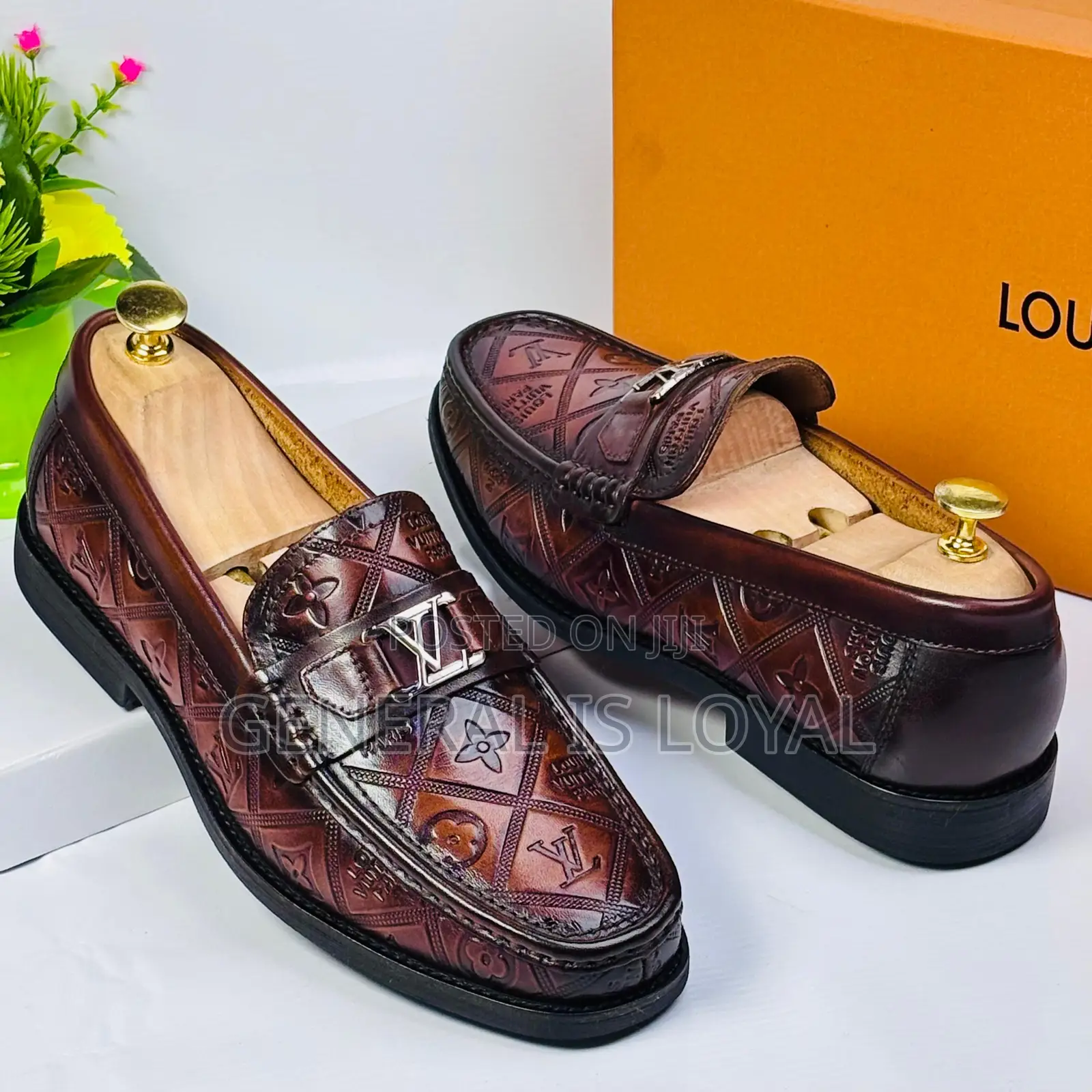 Louis Vuitton Major Loafer Coffee Monogram-embossed Calf Leather