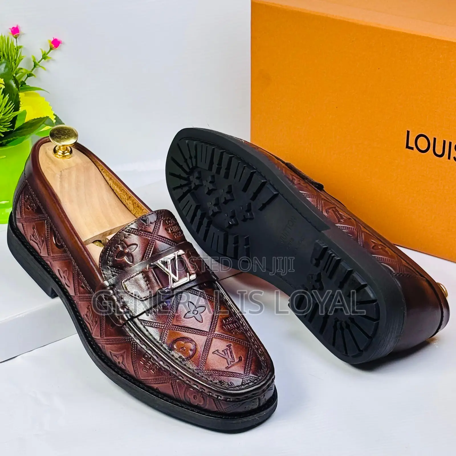 Louis Vuitton Major Loafer Coffee Monogram-embossed Calf Leather