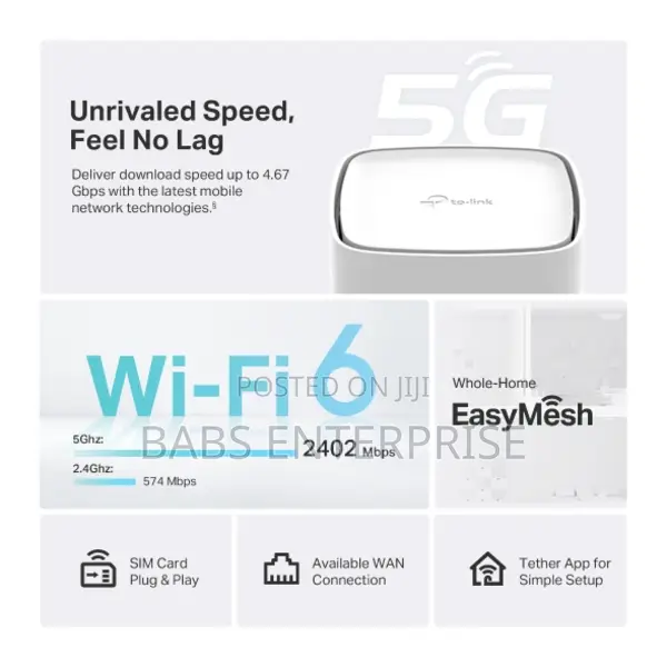 Tp-link Archer Nx500 5g Ax3000 Wireless Dual-band Gigabit Router