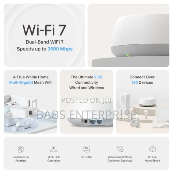 Tp-link Deco Be25 Be3600 Whole Home Mesh Wifi 7 System 3 Pack