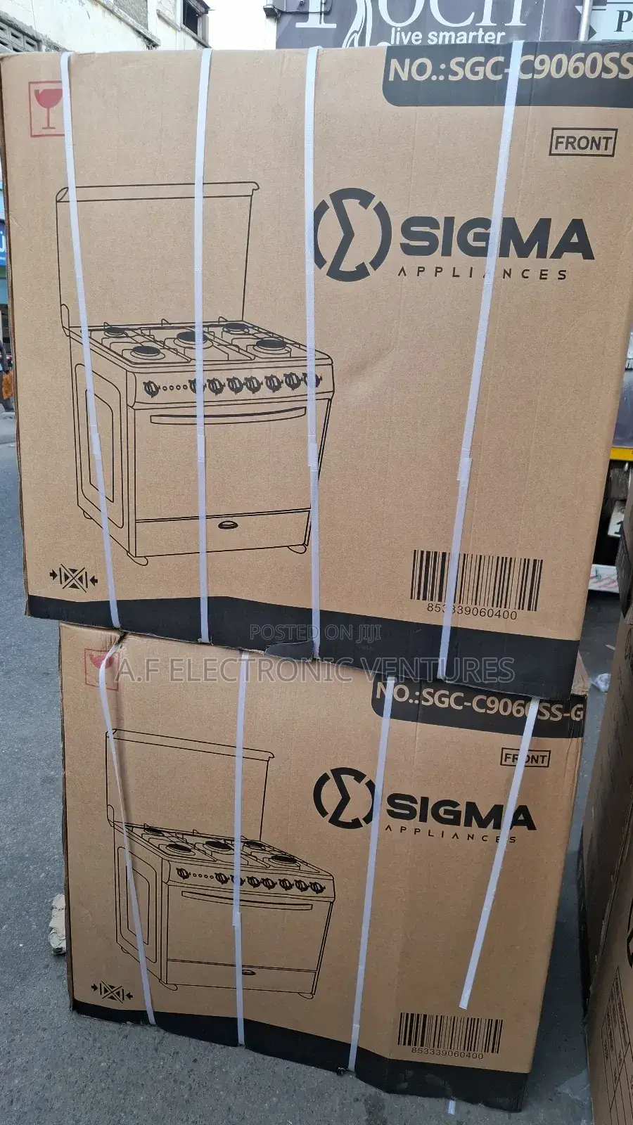 Sigma 90x60 5 Burner Gas Oven and Grill With Chicken Roaster