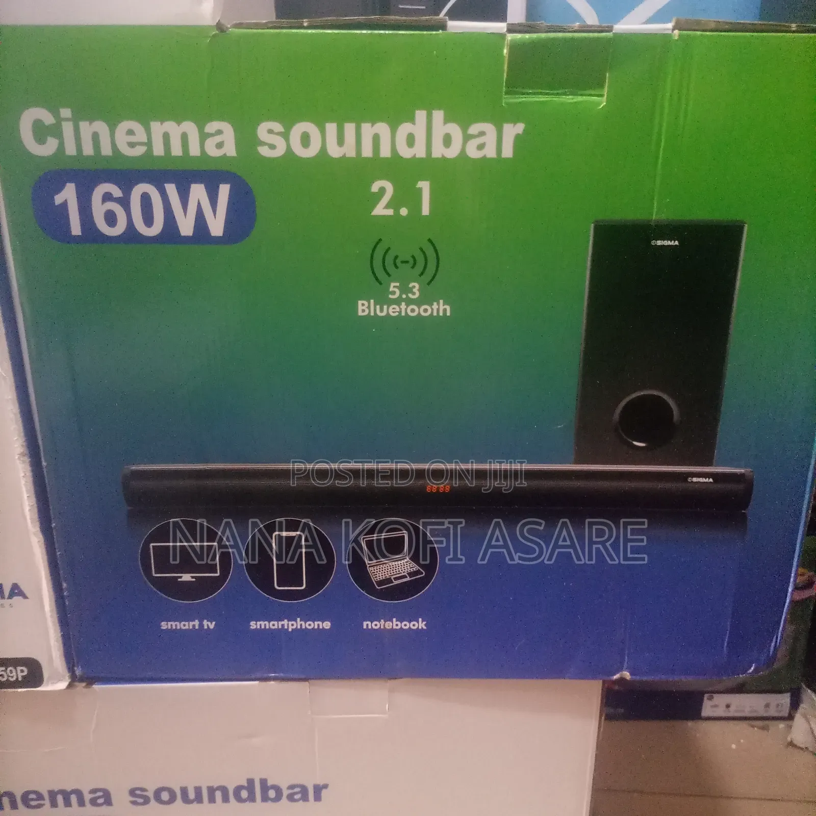 Sigma 2.1 Ch Sound Bar 160watts