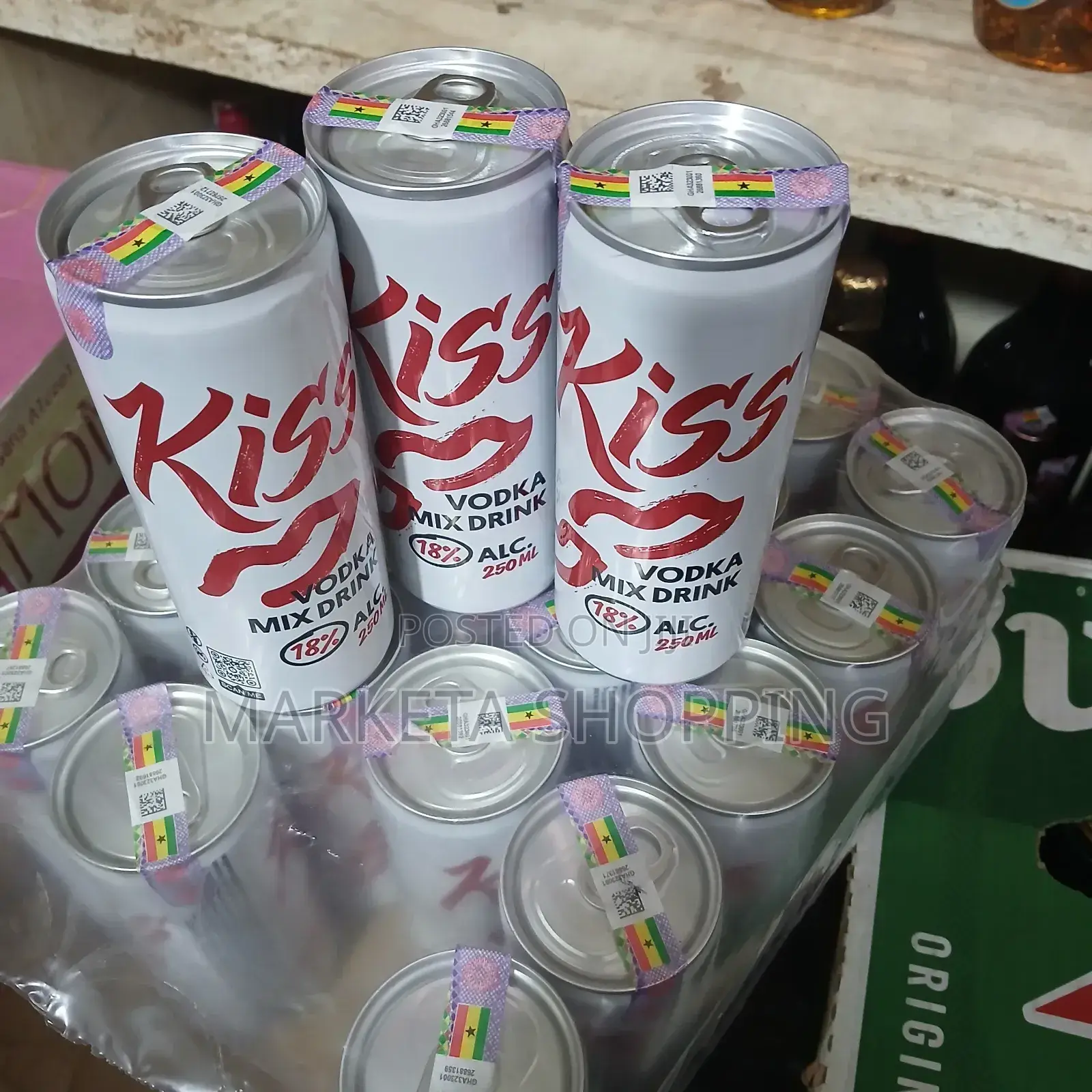Kiss Vodka Mix Drink 250mlx24