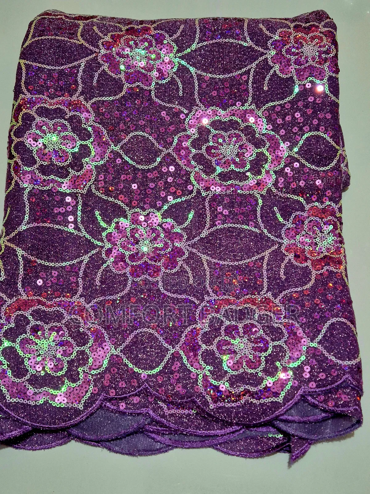 Gorgeous Purple Sequin Lace