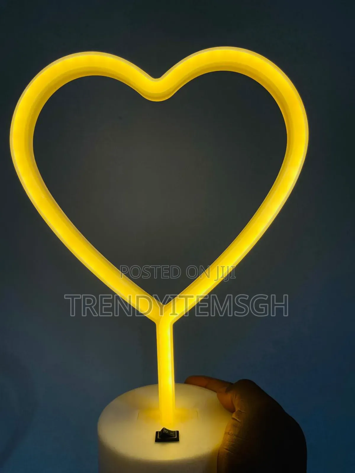 3d Heart Shape Neon Led Light Romantic Table Lamp