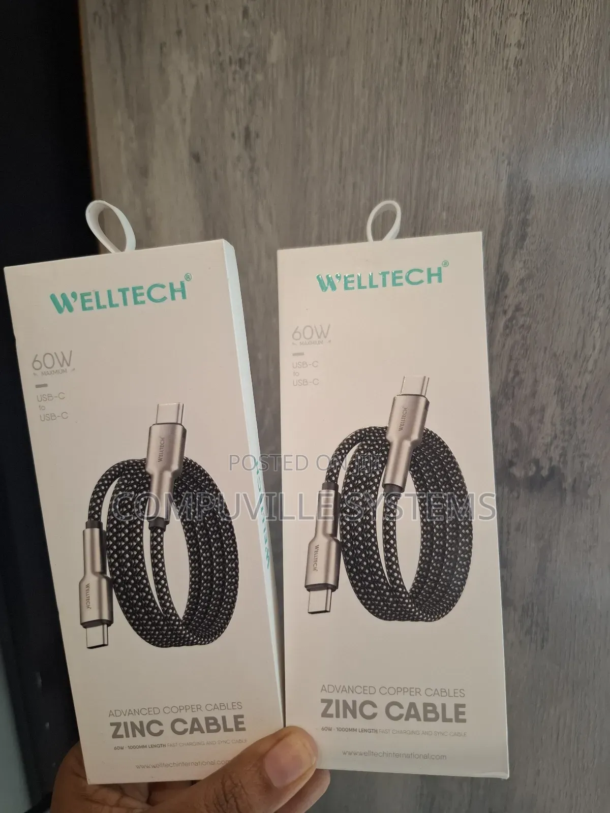 Welltech 60w Usb-C to Usb-C Fast Charging Cable