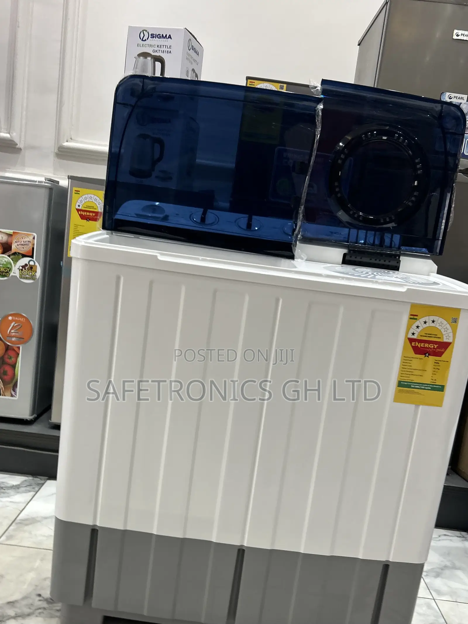 Super Elegant Topload Semiautomatic TCL White 11kg Washer