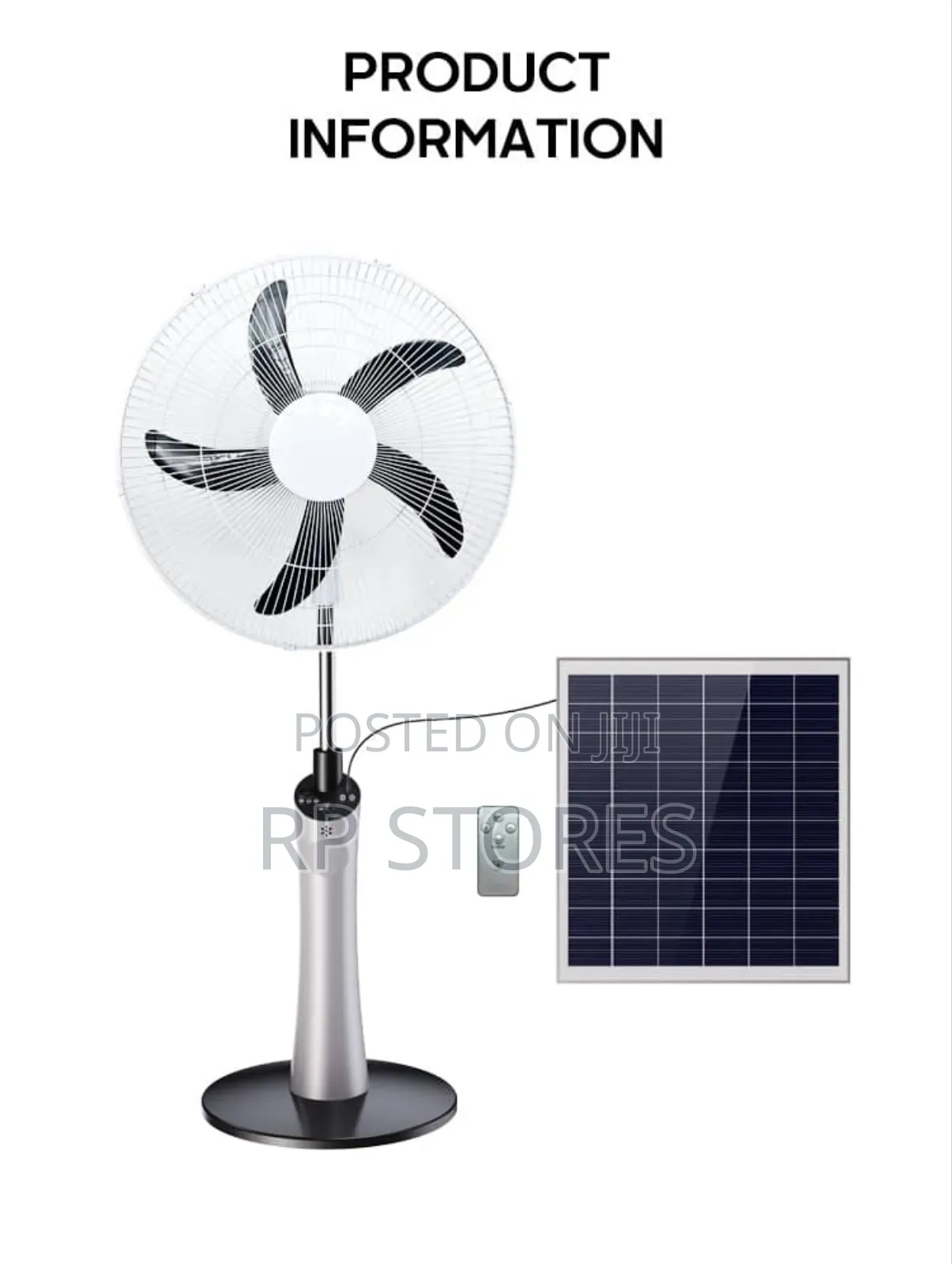 Ecoolmax Solar Fan / Rechargeable
