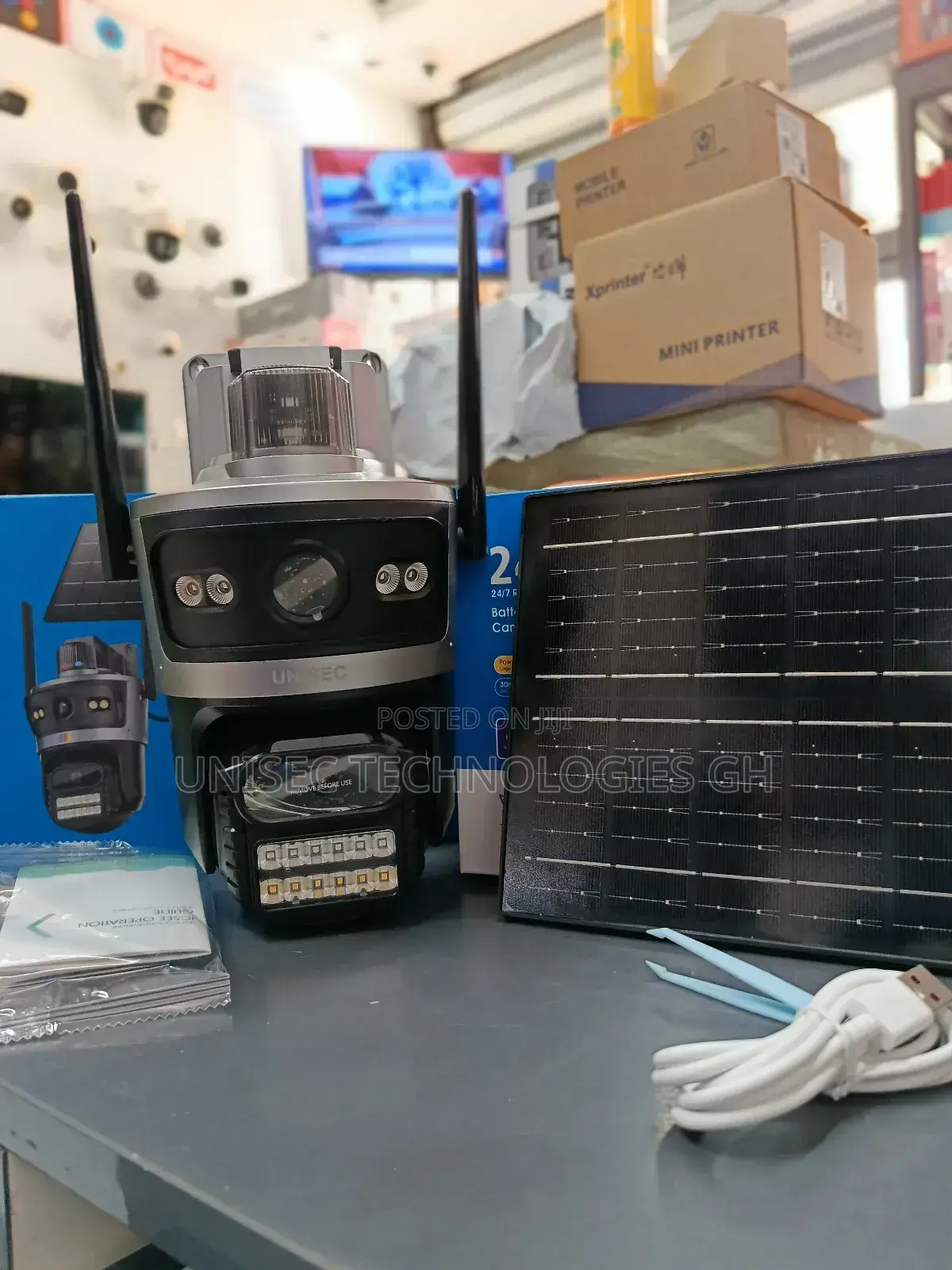 Icsee Dual Lens Solar Camera